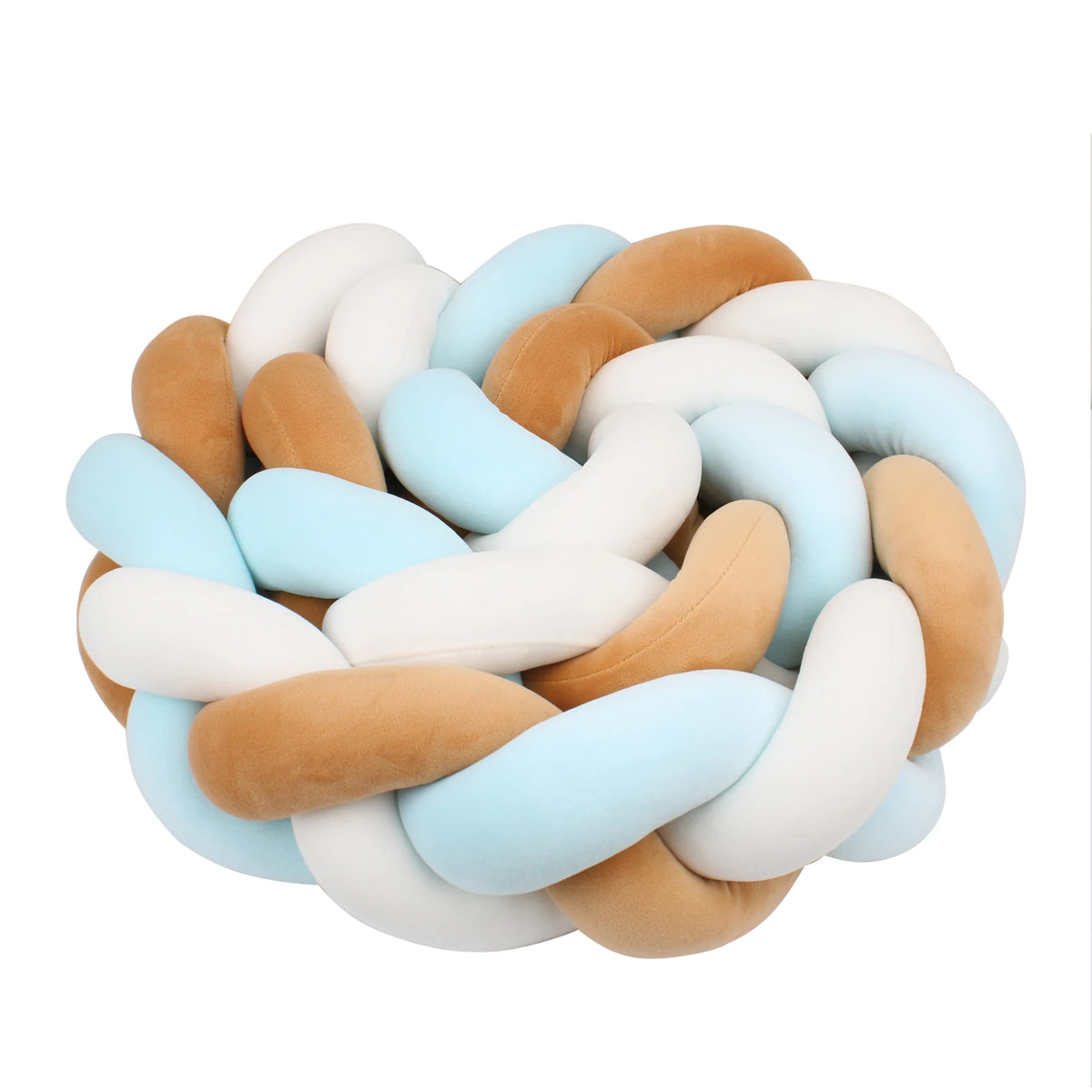 Tresse de Lit 3 Brins Vert & Blanc
