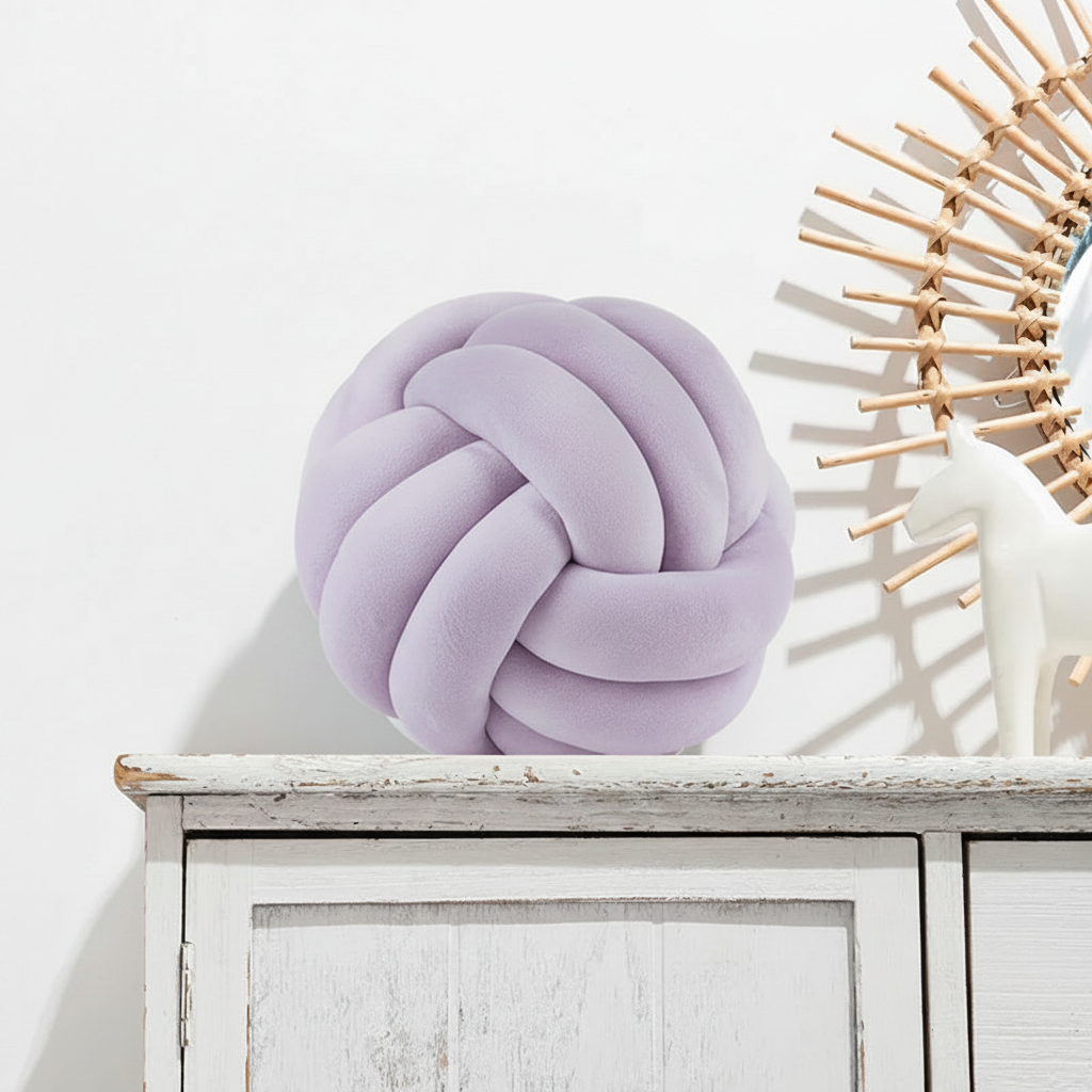 Coussin Boule Noué
