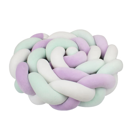 Tresse de Lit 3 Brins Vert & Blanc