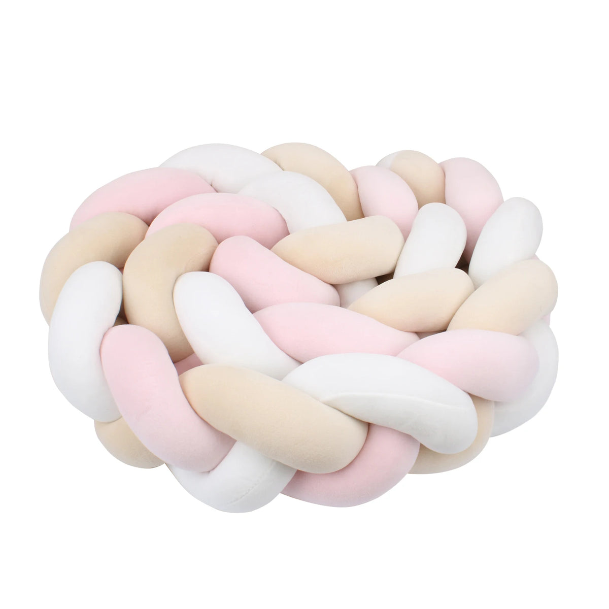 Tresse de Lit 3 Brins Vert & Blanc