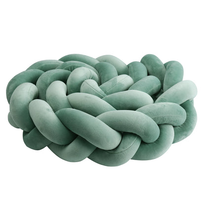 Tresse de Lit 3 Brins Vert & Blanc