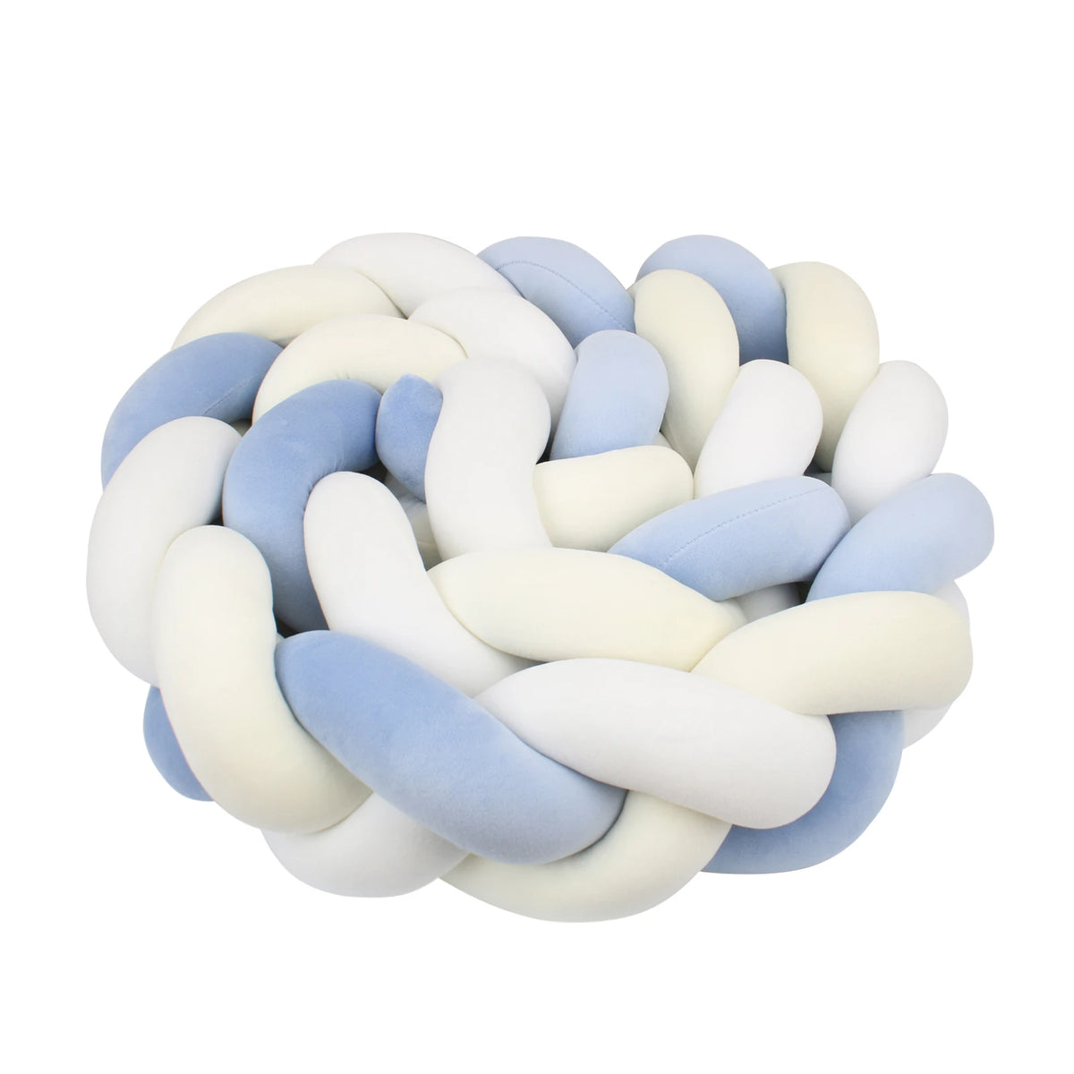 Tresse de Lit 3 Brins Vert & Blanc