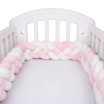 Tresse de Lit 4 Brins Rose & Blanc