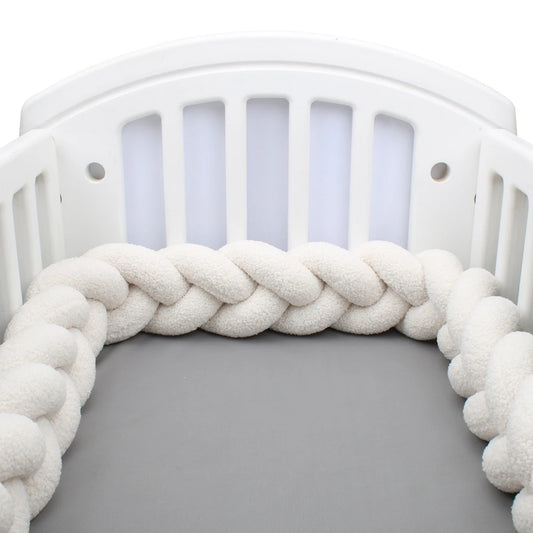 Tresse de Lit Tissu Bouclette 3 Brins Blanc