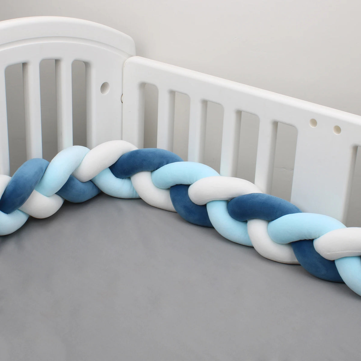 Tresse de Lit 3 Brins Bleu & Blanc