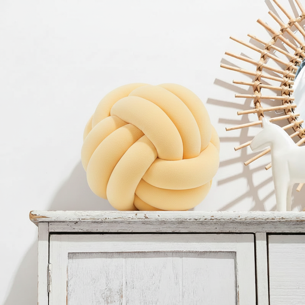 Coussin Boule Noué